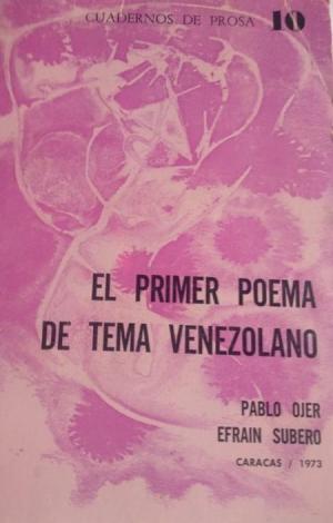 El primer poema de tema venezolano